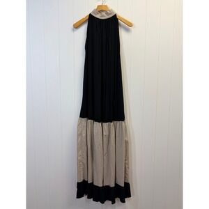 Metamorphoza Boho Maxi Dress Women Size M/L Colorblock Minimalist Summer Chic